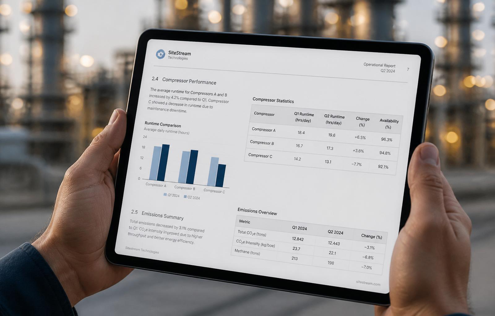 Relatório técnico ZEFRA em tablet no campo